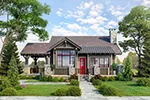 Country House Plan Front of Home - Cypresscreek Craftsman Bungalow 163D-0024 | House Plans and More