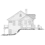 Rustic House Plan Left Elevation - Cypresscreek Craftsman Bungalow 163D-0024 | House Plans and More