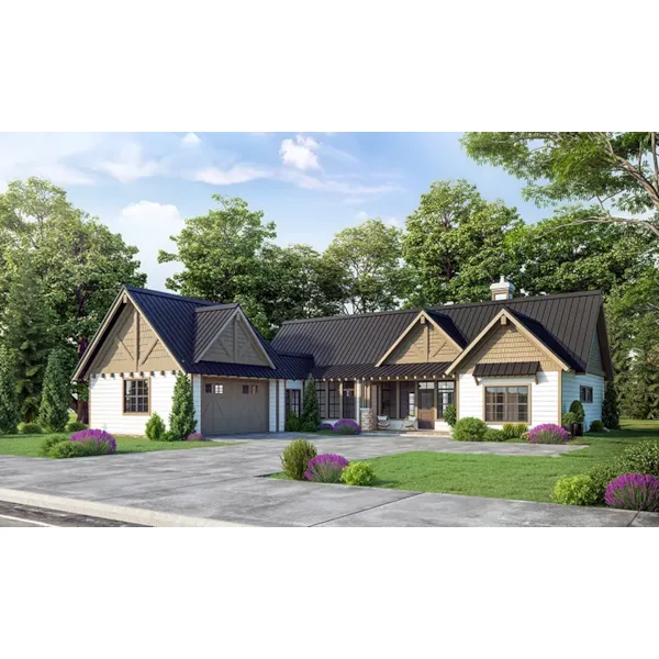 Cabin & Cottage House Plan Front Photo 01 - Cool Springs Ranch Home 163D-0025 | House Plans and More