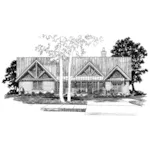 Rustic House Plan Front Image of House - Cool Springs I Ranch Home 163D-0026 | House Plans and More