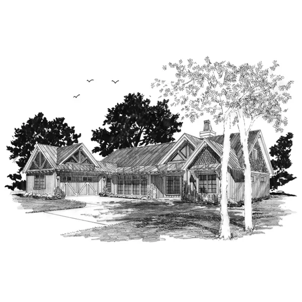 Rustic House Plan Front Photo 03 - Cool Springs I Ranch Home 163D-0026 | House Plans and More