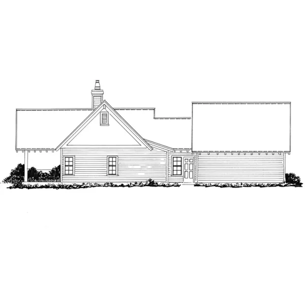 Rustic House Plan Left Elevation - Cool Springs I Ranch Home 163D-0026 | House Plans and More