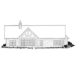 Rustic House Plan Rear Elevation - Cool Springs I Ranch Home 163D-0026 | House Plans and More