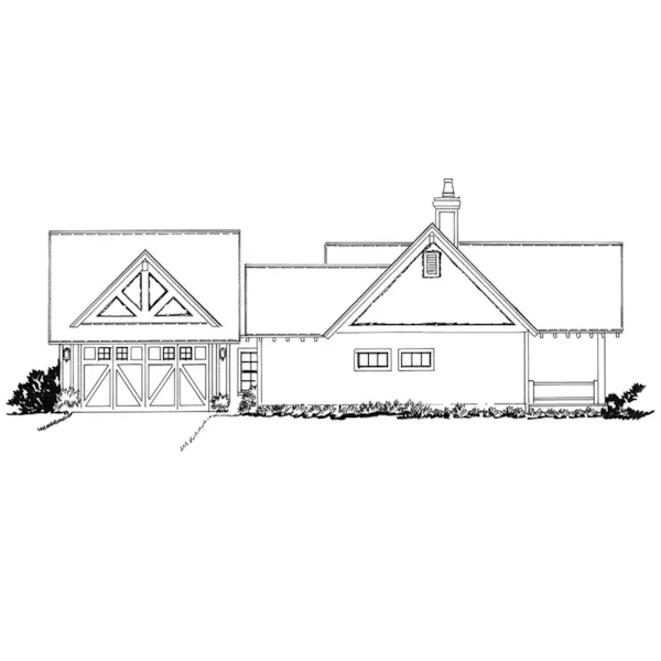 Rustic House Plan Right Elevation - Cool Springs I Ranch Home 163D-0026 | House Plans and More