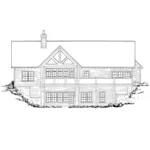 Mountain House Plan Rear Elevation - Cool Springs II Ranch Home 163D-0027 | House Plans and More