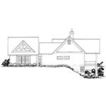 Mountain House Plan Right Elevation - Cool Springs II Ranch Home 163D-0027 | House Plans and More