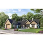 Arts & Crafts House Plan Front of Home - 163D-0028 | House Plans and More