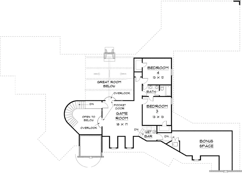 European House Plan Second Floor - Adelina European Home 164D-0001 - Search House Plans and More