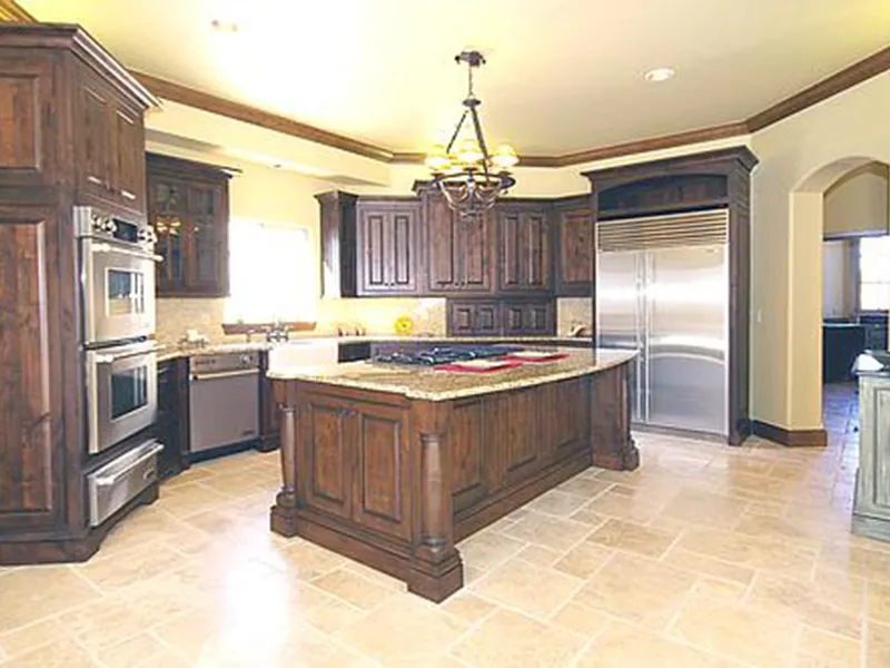 Luxury House Plan Kitchen Photo 02 - Britton Lane European Home 164D-0002 - Search House Plans and More