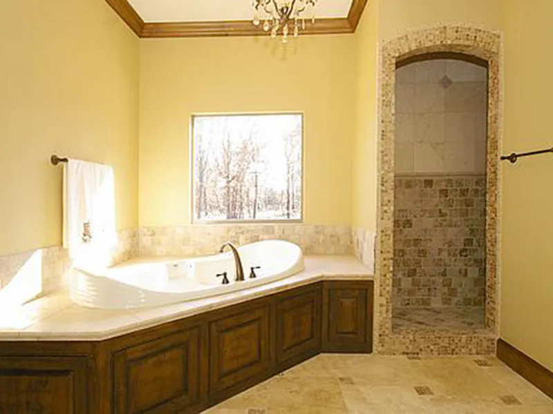 Luxury House Plan Master Bathroom Photo 03 - Britton Lane European Home 164D-0002 - Search House Plans and More