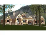 Luxury House Plan Front Photo 01 - 164D-0004 - Shop House Plans and More