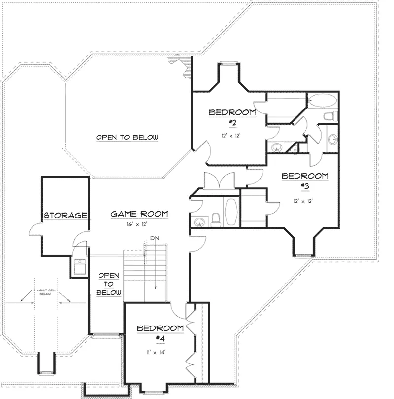 Luxury House Plan Second Floor - 164D-0007 - Shop House Plans and More