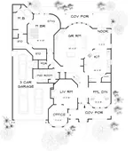 European House Plan First Floor - 164D-0008 - Shop House Plans and More