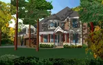 Luxury House Plan Front of Home - 164D-0010 - Shop House Plans and More