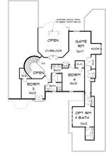 Luxury House Plan Second Floor - Middlehurst European Home 164D-0011 - Shop House Plans and More