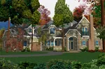 Luxury House Plan Front of Home - 164D-0014 - Shop House Plans and More