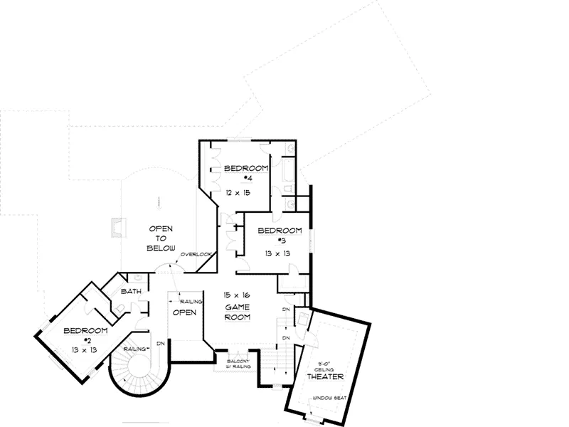 Luxury House Plan Second Floor - 164D-0016 - Shop House Plans and More