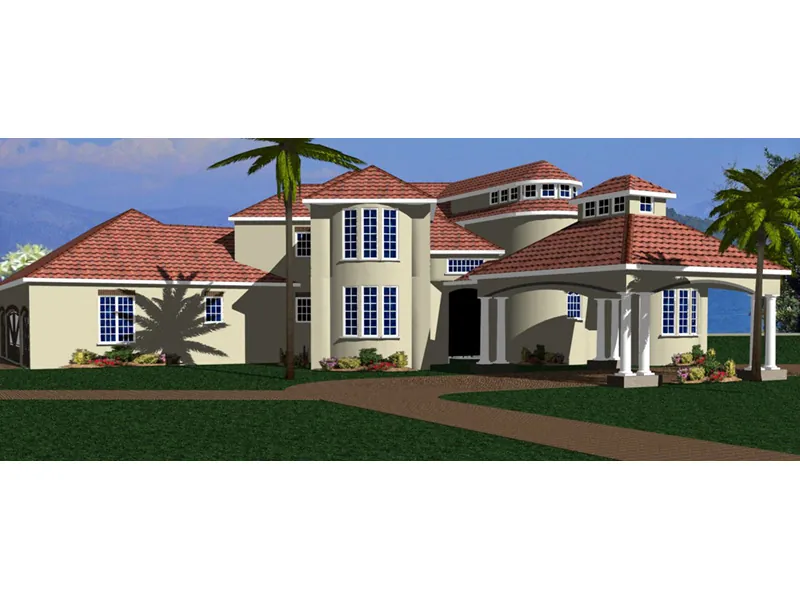 Luxury House Plan Front Photo 01 - 164D-0018 - Shop House Plans and More