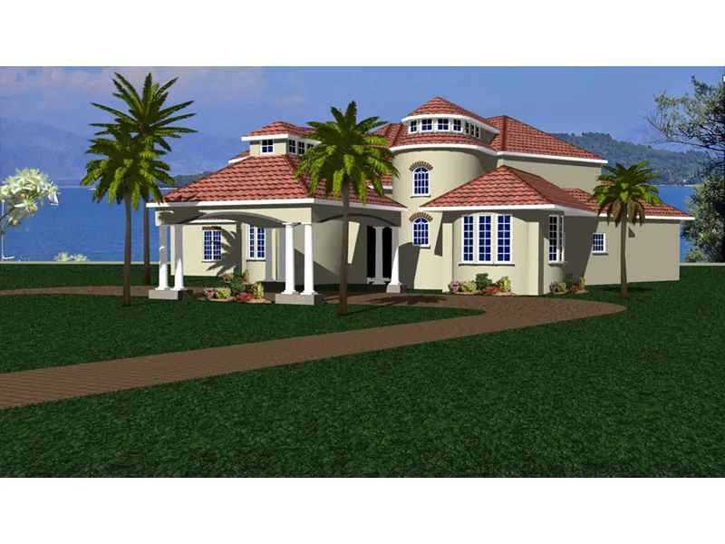 Luxury House Plan Front Photo 04 - 164D-0018 - Shop House Plans and More