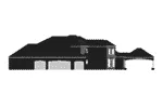 Luxury House Plan Left Elevation - 164D-0018 - Shop House Plans and More