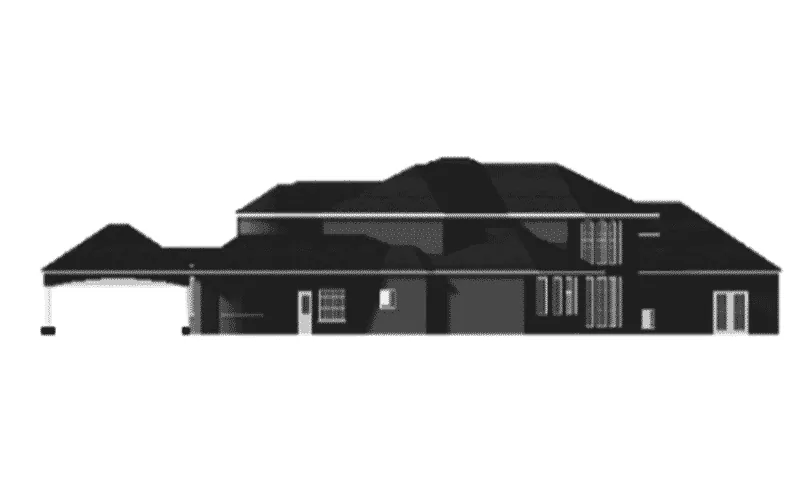 Luxury House Plan Right Elevation - 164D-0018 - Shop House Plans and More