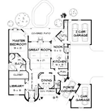 Luxury House Plan First Floor - 164D-0019 - Shop House Plans and More