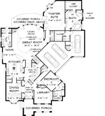 European House Plan First Floor - 164D-0023 - Shop House Plans and More