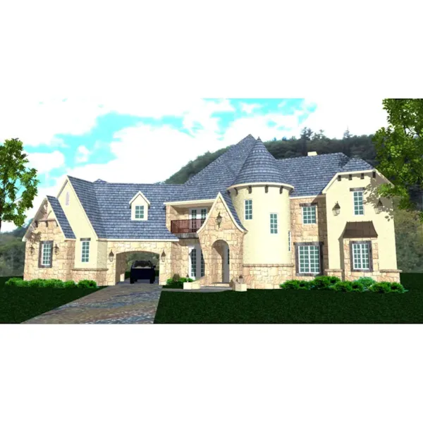 European House Plan Front Image - Harlanwood Luxury Home 164D-0031 - Search House Plans and More