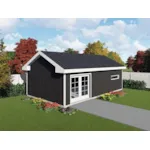 Building Plans Front of House 165D-4500