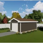 Building Plans Front of House 165D-6000