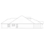 Ranch House Plan Left Elevation - Wiggins Bungalow Cottage 166D-0001 - Shop House Plans and More