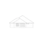 Ranch House Plan Rear Elevation - Wiggins Bungalow Cottage 166D-0001 - Shop House Plans and More