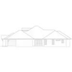 Ranch House Plan Right Elevation - Wiggins Bungalow Cottage 166D-0001 - Shop House Plans and More