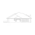 Ranch House Plan Rear Elevation - La Palvista European Home 166D-0003 - Shop House Plans and More