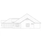 Ranch House Plan Right Elevation - Lily Pond Craftsman Home 166D-0004 - Shop House Plans and More