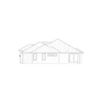 Rustic House Plan Right Elevation - Milford Creek Ranch Home 166D-0005 - Shop House Plans and More