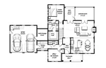 Country House Plan First Floor - Ellison Hill Modern Farmhouse 167D-0002 - Search House Plans and More