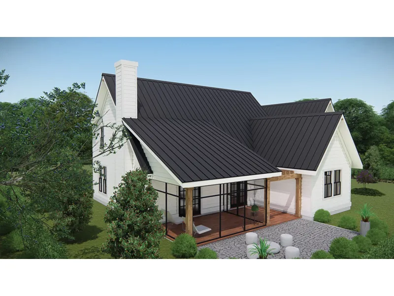 Country House Plan Rear Photo 01 - Ellison Hill Modern Farmhouse 167D-0002 - Search House Plans and More