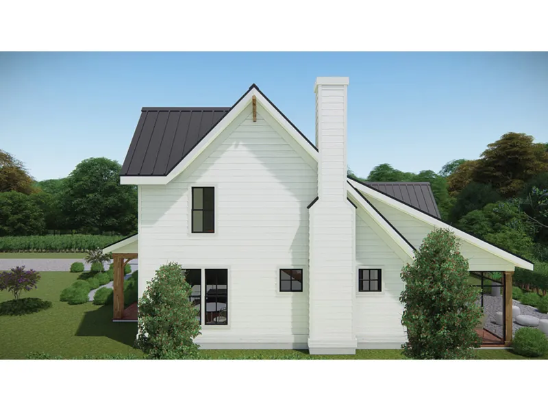 Country House Plan Side View Photo 01 - Ellison Hill Modern Farmhouse 167D-0002 - Search House Plans and More