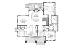 Modern Farmhouse Plan First Floor - Jeanette Mill Craftsman Home 167D-0003 - Search House Plans and More