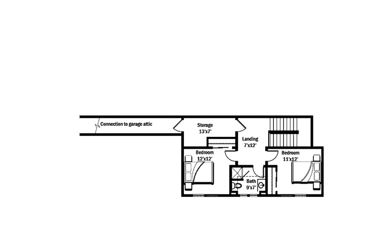 Country House Plan Second Floor - Hanley Dell Modern Farmhouse 167D-0005 - Search House Plans and More