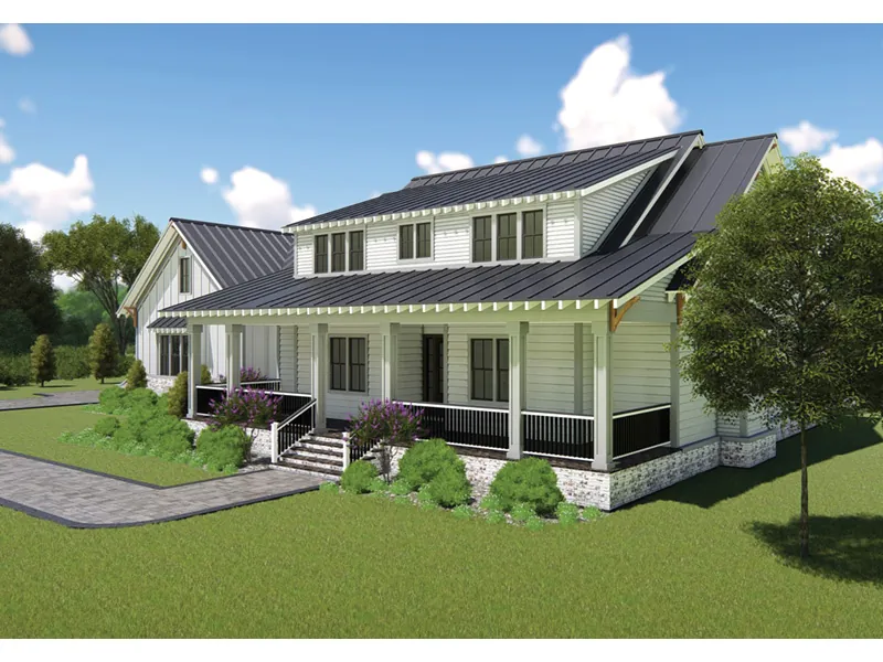 Country House Plan Front Photo 01 - Hanley Dell Modern Farmhouse 167D-0005 - Search House Plans and More