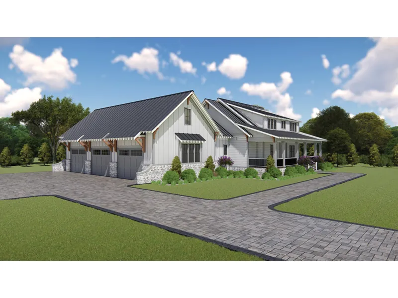 Country House Plan Front Photo 02 - Hanley Dell Modern Farmhouse 167D-0005 - Search House Plans and More