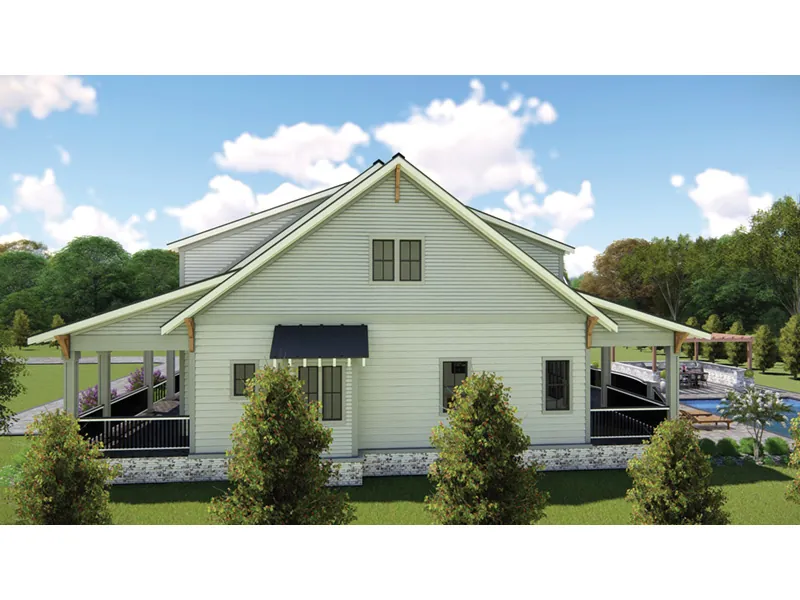 Country House Plan Side View Photo 01 - Hanley Dell Modern Farmhouse 167D-0005 - Search House Plans and More