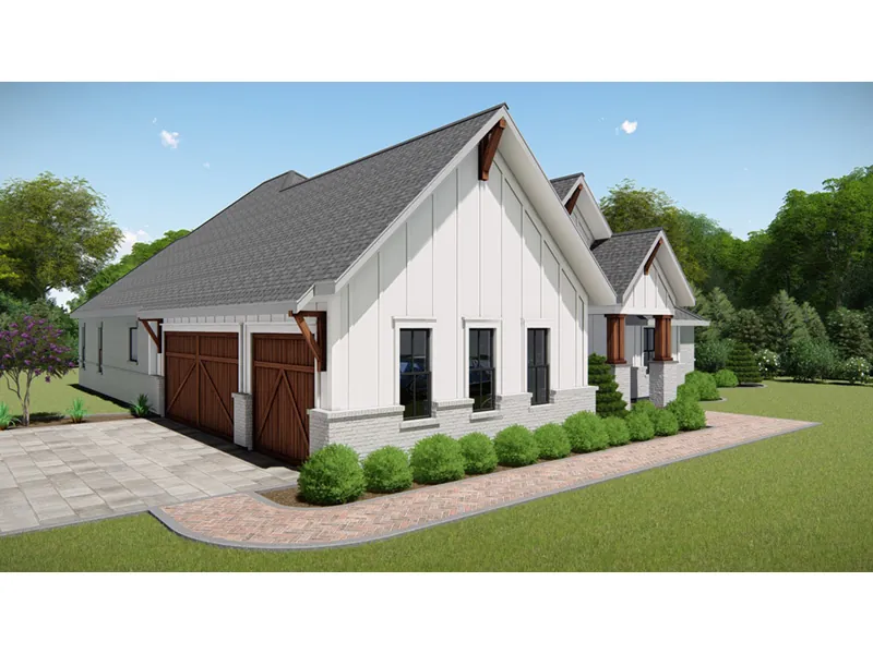 Traditional House Plan Front Photo 02 - Lambert Lane Modern Farmhouse 167D-0006 - Shop House Plans and More