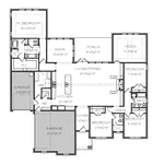 Country French House Plan First Floor - Nottoway Luxury Home 167D-0007 - Shop House Plans and More