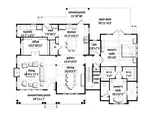 Florida House Plan First Floor - Halifax Lake Modern Farmhouse 167D-0008 - Search House Plans and More