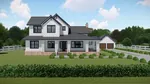 Modern Farmhouse Plan Front of Home - Splendor Creek Farmhouse 167D-0009 - Shop House Plans and More