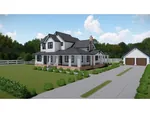 Modern Farmhouse Plan Front Photo 01 - Splendor Creek Farmhouse 167D-0009 - Shop House Plans and More