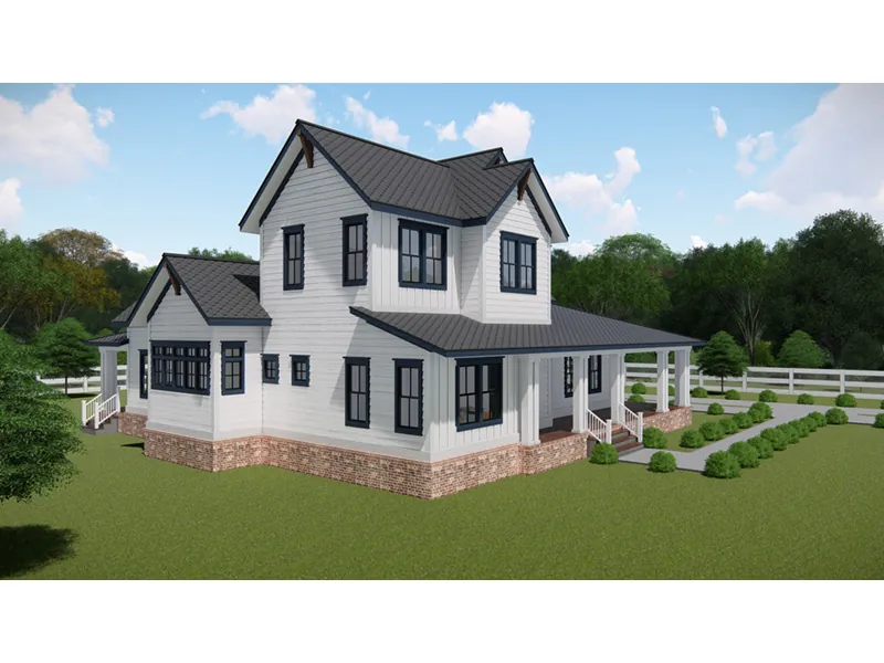 Modern Farmhouse Plan Front Photo 03 - Splendor Creek Farmhouse 167D-0009 - Shop House Plans and More